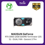 Load image into Gallery viewer, MAXSUN GeForce RTX 3060 12GB GDDR6 Terminator 12G S1 - DUAL FAN - Garansi 3 Thn