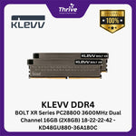 Load image into Gallery viewer, KLEVV DDR4 BOLT XR Series PC28800 3600MHz Dual Channel 16GB (2X8GB) 18-22-22-42 - KD48GU880-36A180C