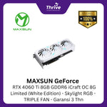Load image into Gallery viewer, MAXSUN GeForce RTX 4060 Ti 8GB GDDR6 iCraft OC 8G Limited (White Edition) - Skylight RGB - TRIPLE FAN - Garansi 3 Thn