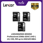 Load image into Gallery viewer, LSD1066256G-BNNNG Professional 1066x SDXC UHS-I, U3, V30, RW up to 160/120 MB/s