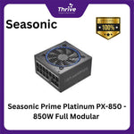 Load image into Gallery viewer, Seasonic Prime Platinum PX-850 - 850W Full Modular - 80+ Platinum Certified - 12 Years Warranty Replacement