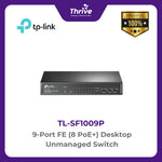 Load image into Gallery viewer, TP-LINK 9-Port FE (8 PoE+) Desktop Unmanaged Switch