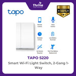 Load image into Gallery viewer, TP-LINK Smart Wi-Fi Light Switch, 2-Gang 1-Way
