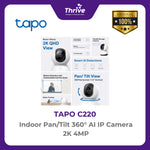 Load image into Gallery viewer, TP-LINK Indoor Pan/Tilt 360° AI IP Camera 2K 4MP