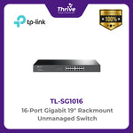 Load image into Gallery viewer, TP-LINK 16-Port Gigabit 19" Rackmount Unmanaged Switch