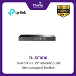 Load image into Gallery viewer, TP-LINK 16-Port FE 19" Rackmount Unmanaged Switch