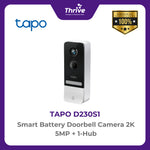 Load image into Gallery viewer, TP-LINK Smart Battery Doorbell Camera 2K 5MP + 1-Hub