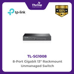Load image into Gallery viewer, TP-LINK 8-Port Gigabit 13" Rackmount Unmanaged Switch