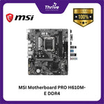 Load image into Gallery viewer, MSI Motherboard PRO H610M-E DDR4