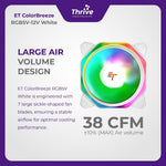 Load image into Gallery viewer, ET ColorBreeze RGB5V-12V White - PC Cooling Fan RGB for Gaming