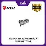 Load image into Gallery viewer, MSI VGA RTX 4070 GAMING X SLIM WHITE 12G