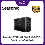 Load image into Gallery viewer, be quiet! SYSTEM POWER U9 600W - 80+ Bronze Certified - 3 Years Warranty - Number 1 PSU in Germany