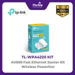 Load image into Gallery viewer, TP-LINK AV600 Fast Ethernet Starter Kit Wireless Powerline