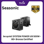 Load image into Gallery viewer, be quiet! SYSTEM POWER U9 500W - 80+ Bronze Certified - 3 Years Warranty - Number 1 PSU in Germany