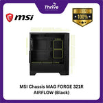 Load image into Gallery viewer, MSI Chassis MAG FORGE 321R AIRFLOW (Black)