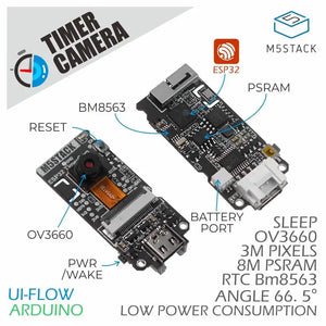 M5Stack Official ESP32 PSRAM Timer Camera (OV3660)