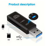 Load image into Gallery viewer, 2 in 1 USB2.0/3.0 Card Reader Micro TF sd card Reader usb adapter High Speed Cardreader TF Memory card For PC Laptop Accessories