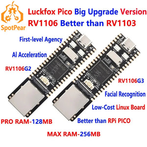 Luckfox Pico Series Options (Not All)  MINI-A/B/Plus/Pro/Max/Ultra/Ultra-W/LCD-For-Ultra RV1106/RV1103 Rockchip Linux AI Board