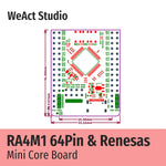 Load image into Gallery viewer, WeAct RA4M1 Renesas R7FA4M1AB3CFM#AA0 R7FA4M1 R7FA4M1AB3CFM Core Board Demo Board
