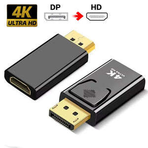 4K 1080P DisplayPort to HDMI-Compatible Adapter DP Male to Female HD TV HDMI-Compatible Video Audio Cable for PC TV Laptop