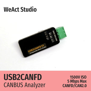 WeAct USB to CAN Module USB to CANFD CANBUS Analyzer Debugger SLCAN Cangaroo