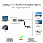 Load image into Gallery viewer, 4K 1080P DisplayPort to HDMI-Compatible Adapter DP Male to Female HD TV HDMI-Compatible Video Audio Cable for PC TV Laptop
