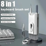 Load image into Gallery viewer, 8 In 1 Keyboard Cleaning Kit Earphones Cleaner Brush For AirPods Computer Tablet Laptop TV Screen Mobile Phone Cleaning Tools
