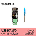 Load image into Gallery viewer, WeAct USB to CAN Module USB to CANFD CANBUS Analyzer Debugger SLCAN Cangaroo
