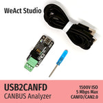 Load image into Gallery viewer, WeAct USB to CAN Module USB to CANFD CANBUS Analyzer Debugger SLCAN Cangaroo
