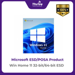 Load image into Gallery viewer, Microsoft Windows Home 11 32-bit/64-bit ESD
