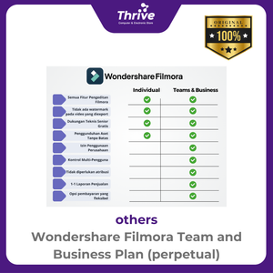 Wondershare Filmora Team and Business Plan (perpetual)