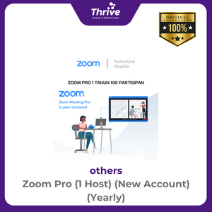 Zoom Pro (1 Host) (New Account) (Yearly)