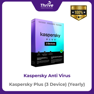 Kaspersky Plus (3 Device) (Yearly)
