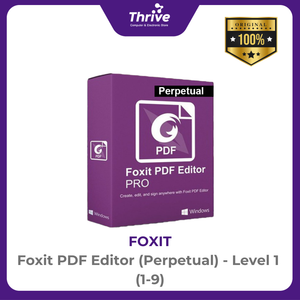 Foxit PDF Editor (Perpetual) - Level 1 (1-9)