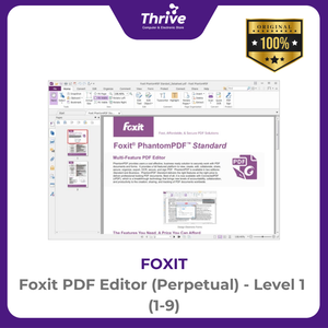 Foxit PDF Editor (Perpetual) - Level 1 (1-9)