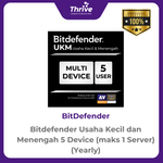 Load image into Gallery viewer, Bitdefender Usaha Kecil dan Menengah 5 Device (maks 1 Server) (Yearly)
