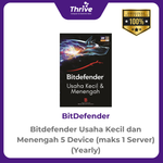 Load image into Gallery viewer, Bitdefender Usaha Kecil dan Menengah 5 Device (maks 1 Server) (Yearly)
