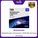 Load image into Gallery viewer, Bitdefender Premium VPN (10 Device) (Yearly)
