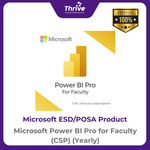 Load image into Gallery viewer, Microsoft Power BI Pro for Faculty (CSP) (Yearly)
