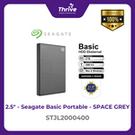 Load image into Gallery viewer, Seagate Basic Portable - SPACE GREY STJL2000400
