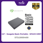 Load image into Gallery viewer, Seagate Basic Portable - SPACE GREY STJL5000400
