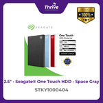 Load image into Gallery viewer, Seagate® One Touch HDD - Space Gray STKY1000404
