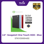 Load image into Gallery viewer, Seagate® One Touch HDD - Blue STKY2000402
