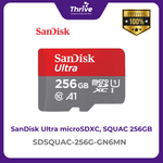 Load image into Gallery viewer, SanDisk Ultra microSDXC, SQUAC 256GB, A1, C10, U1, UHS-I, 150MB/s R, 4x6, 10Y