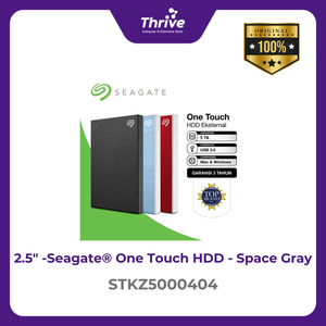 Seagate® One Touch HDD - Space Gray STKZ5000404