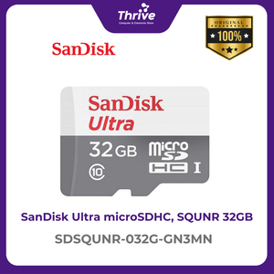 SanDisk Ultra microSDHC, SQUNR 32GB, C10, UHS-1, 100MB/s R, 3x5, 7Y