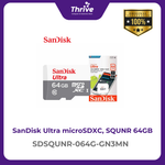 Load image into Gallery viewer, SanDisk Ultra microSDXC, SQUNR 64GB, C10, UHS-1, 100MB/s R, 3x5, 7Y