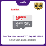 Load image into Gallery viewer, SanDisk Ultra microSDXC, SQUNR 256GB, C10, UHS-1, 100MB/s R, 3x5, 7Y
