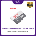 Load image into Gallery viewer, SanDisk Ultra microSDXC, SQUNR 256GB, C10, UHS-1, 100MB/s R, 3x5, 7Y
