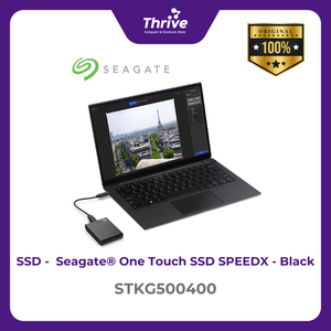 Seagate® One Touch SSD SPEEDX - Black STKG500400